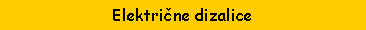 Text Box: Električne dizalice